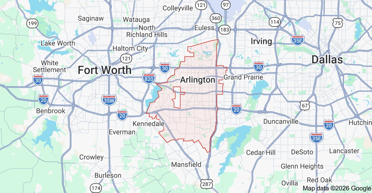Arlington area truck accident map