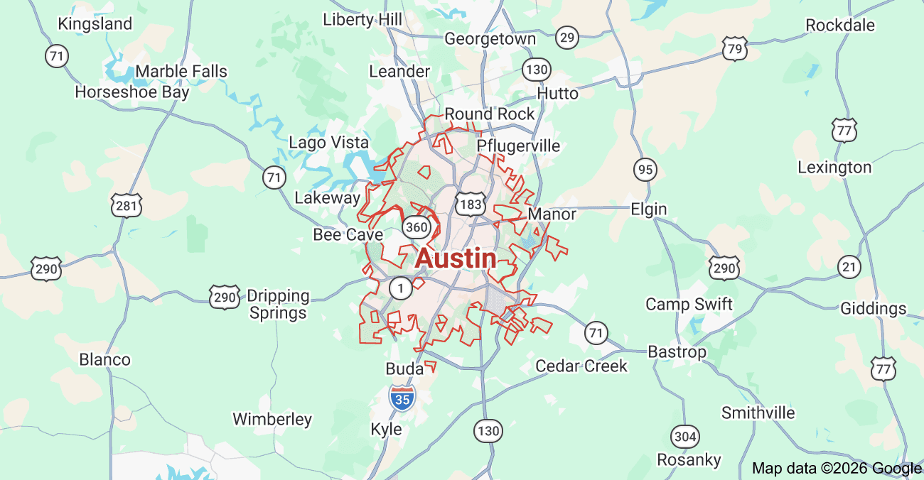 Austin area truck accident map