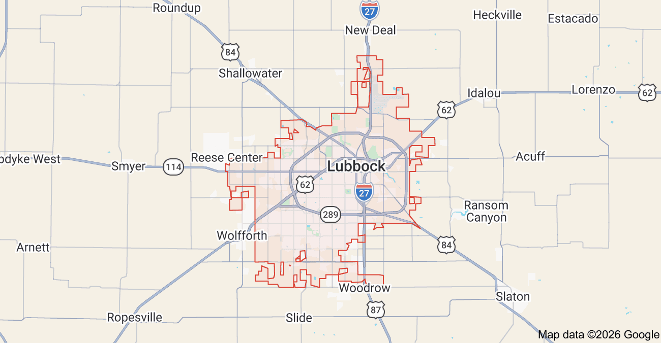 Lubbock area truck accident map